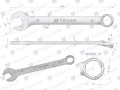 Klucz płasko-oczkowy 21 mm / TEGER-31497