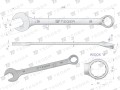 Klucz płasko-oczkowy 29 mm / TEGER-31521