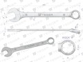 Klucz płasko-oczkowy 32 mm / TEGER-31527