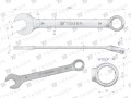 Klucz płasko-oczkowy 34 mm / TEGER-31530