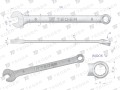Klucz płasko-oczkowy 6 mm / TEGER-31452
