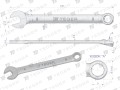Klucz płasko-oczkowy 9 mm / TEGER-31461