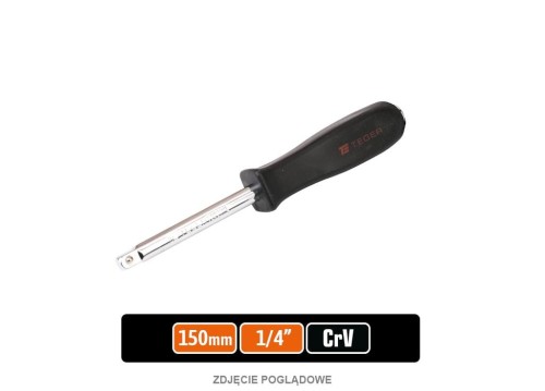 Pokrętło do nasadek wkrętakowe 1/4" 150 mm / TEGER-38199