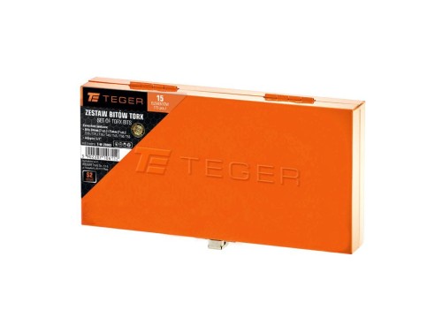 Zestaw bitów TORX (15 el.) / TEGER-37142