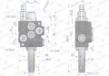 Rozdzielacz hydrauliczny 1-sekcyjny 40L sterowany na linkę VOIMA-40582