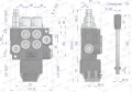 Rozdzielacz hydrauliczny 2-sekcyjny 40L z joystickiem  VOIMA-40585