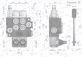 Rozdzielacz hydrauliczny 2-sekcyjny 40L (1-sekcja nurnikowa) VOIMA-40588