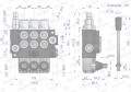 Rozdzielacz hydrauliczny 3-sekcyjny 40L VOIMA-40593