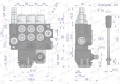 Rozdzielacz hydrauliczny 3-sekcyjny 40L (2 sekcje x 1 dźwignia + 1 sekcja x 1 dźwignia) VOIMA-40599