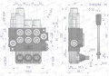 Rozdzielacz hydrauliczny 3-sekcyjny 40L (1-sekcja pływająca) VOIMA-40597