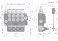 Rozdzielacz hydrauliczny 4-sekcyjny 40L (1-sekcja nurnikowa) VOIMA-40602
