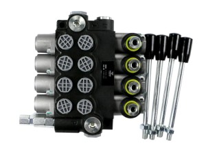 Rozdzielacz hydrauliczny 4-sekcyjny 40L (4-sekcje z zatrzaskiem) VOIMA
