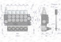 Rozdzielacz hydrauliczny 5-sekcyjny 40L (5-sekcji z zatrzaskiem) VOIMA-40559