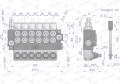 Rozdzielacz hydrauliczny 6-sekcyjny 40L VOIMA-40943
