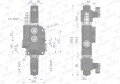Rozdzielacz hydrauliczny 1-sekcyjny sterowany elektrycznie 12V 80L VOIMA-40982