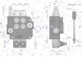 Rozdzielacz hydrauliczny 2-sekcyjny 80L VOIMA-40566