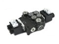 Rozdzielacz hydrauliczny 2-sekcyjny sterowany elektrycznie 12V 80L VOIMA-40983