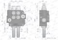 Rozdzielacz hydrauliczny 2-sekcyjny 80L sterowany joystickiem na linkę VOIMA-40569