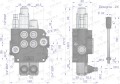 Rozdzielacz hydrauliczny 2-sekcyjny 80L (1-sekcja pływająca)  VOIMA-40567