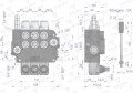 Rozdzielacz hydrauliczny 3-sekcyjny 80L VOIMA-40571