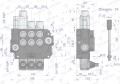 Rozdzielacz hydrauliczny 3-sekcyjny 80L (1-sekcja pływająca) VOIMA-40572