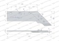 Lemiesz 3-skibowy z dłutem zastosowanie PR47 grubość 12mm Unia Pług stal borowa WARYŃSKI-14158