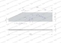 Płoza przednia prawa zastosowanie VIS23 Unia XXl WARYŃSKI-15138