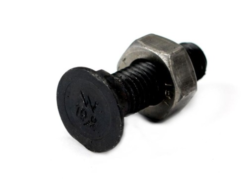 Śruba kpl. płużna dwunoskowa większy łeb M10x30 mm kl.10.9 Waryński ( sprzedawane po 25 )-35226