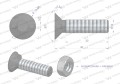 Śruba kpl. płużna dwunoskowa większy łeb M10x40 mm kl.10.9 Waryński ( sprzedawane po 25 )-35234