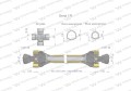 Wał przegubowo-teleskopowy 1210-1900mm 210Nm 10280 CE 2020 seria 1R WARYŃSKI WA21-121-29253