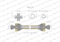 Wał przegubowo-teleskopowy 760-1150mm 210Nm 10240 CE 2020 seria 1R WARYŃSKI WA21-71-29268