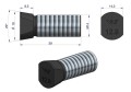 Śruba kpl. płużna oval z dwóch stron ścięta M14x39 mm kl.12.9 zastosowanie Vogel &amp; Noot Waryński M14X39OV2VN ( sprzedawane po 25 )-20438
