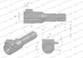 Redukcja adapter na trzpień 1 3/8" 6 wpustów na wałek 1 3/8" 6 wpustów WARYŃSKI-13984