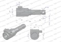 Redukcja adapter na trzpień 1 3/8" 6 wpustów na wałek 1 1/8" 6 wpustów WARYŃSKI-13988
