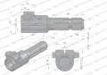 Redukcja adapter na śrubę 1 3/8" 6 wpustów na wałek 1 3/8" 6 wpustów WARYŃSKI-14016