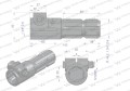Redukcja adapter na śrubę 1 3/8" 6 wpustów na wałek 1 3/4" 6 wpustów WARYŃSKI-14024