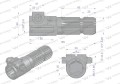 Redukcja adapter na śrubę 1 3/8" 6 wpustów na wałek 1 3/4" 20 wpustów WARYŃSKI-14028