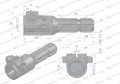 Redukcja adapter na śrubę 1 3/8" 21 wpustów na wałek 1 3/8" 6 wpustów WARYŃSKI-14032