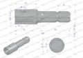 Redukcja adapter z otworem zabezpieczającym 1 3/8" 21 wpustów na wałek 1 3/8" 6 wpustów WARYŃSKI-14052