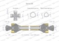 Wał przegubowo-teleskopowy 1210-1900mm 270Nm widłak Z21 od maszyny CE 2020 seria 2R WARYŃSKI-29309