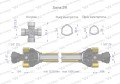 Wał przegubowo-teleskopowy 1210-1900mm 270Nm widłak Z21 od ciągnika CE 2020 seria 2R WARYŃSKI-29328