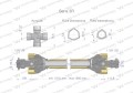Wał przegubowo-teleskopowy 1010-1560mm 460Nm widłak Z21 skręcany na śrubę 50270 CE seria 3R WARYŃSKI-27702
