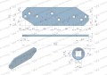 Płoza krótka lewa 3401861 zastosowanie WS2V Lemken stal borowa WARYŃSKI-16798