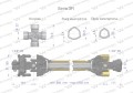 Wał przegubowo-teleskopowy 860-1250mm 460Nm sprzęgło cierne 900Nm CE 2020 seria 3R Waryński-31286
