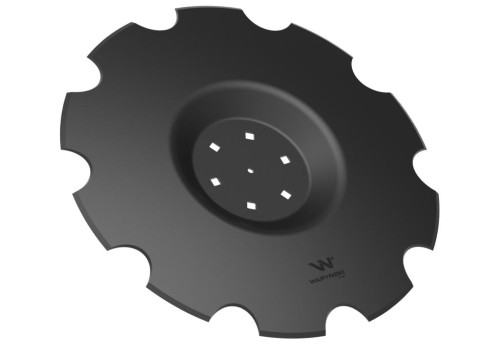 Talerz uzębiony Z-10 fi 560 mocowanie 6/120 grubość 4 mm przetłoczony stal borowa WARYŃSKI R-36220