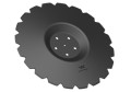 Talerz uzębiony Z-20 fi 560 mocowanie 5/116 przetłoczony grubość 4 mm stal borowa WARYŃSKI R zastosowanie AU/383-560/5-36385