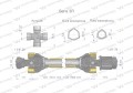 Wał przegubowo-teleskopowy 1010-1560mm 460Nm sprzęgło zapadkowe CE 2020 seria 3R WARYŃSKI-29374