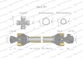 Wał przegubowo-teleskopowy 1010-1560mm 460Nm sprzęgło z kołkiem 1400Nm CE 2020 seria 3R WARYŃSKI-29382
