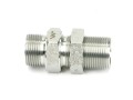 Złączka hydrauliczna calowa grodziowa BB 1/8" BSP z przeciwnakrętką (XSV) Waryński ( sprzedawane po 2 )-24851