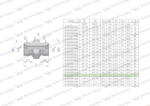 Złączka hydrauliczna calowa BB 1" BSP Waryński